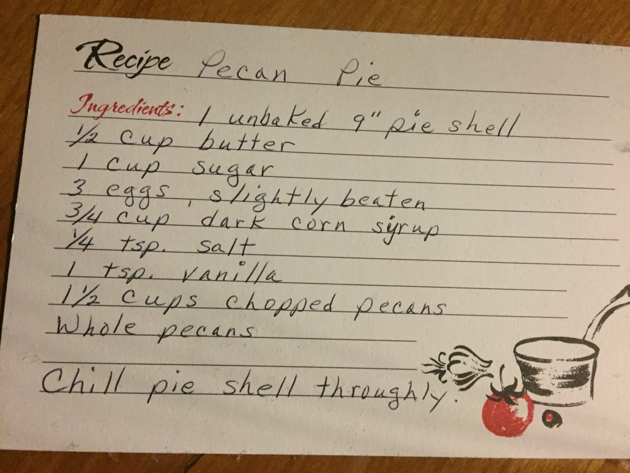 Pecan Pie Recipe