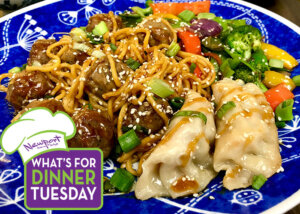 Teriyaki Meatballs with Yakisoba Noodles