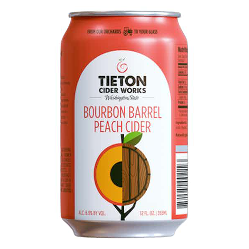 Tieton Cider Works Bourbon Barrel Peach Cider