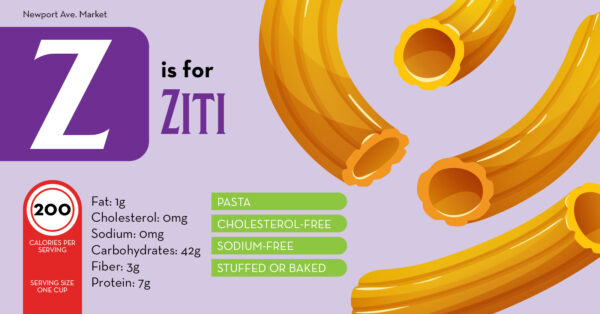 Food by Letter - Z is for Ziti