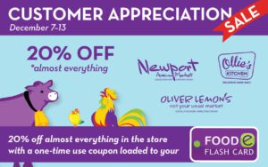 Newport Avenue Market Customer Appreciation Sale