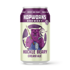 Hopworks Brewery Huckle Beary Cream Ale at Newport Ave Market